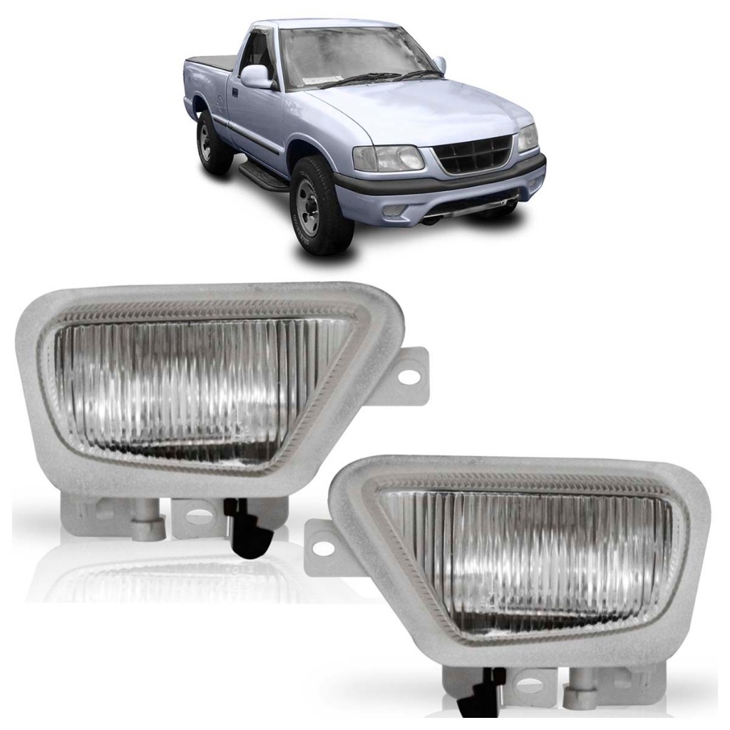 Farol Milha Auxiliar S10 1999 2000 Lente Lisa Vidro Farol Milha Auxiliar S10 1999 2000 Lente Lisa Vidro
