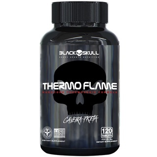 Termogênico Thermo Flame 120 Tabletes – Black Skull com Cafeína Termogênico Thermo Flame 120 Tabletes – Black Skull com Cafeína