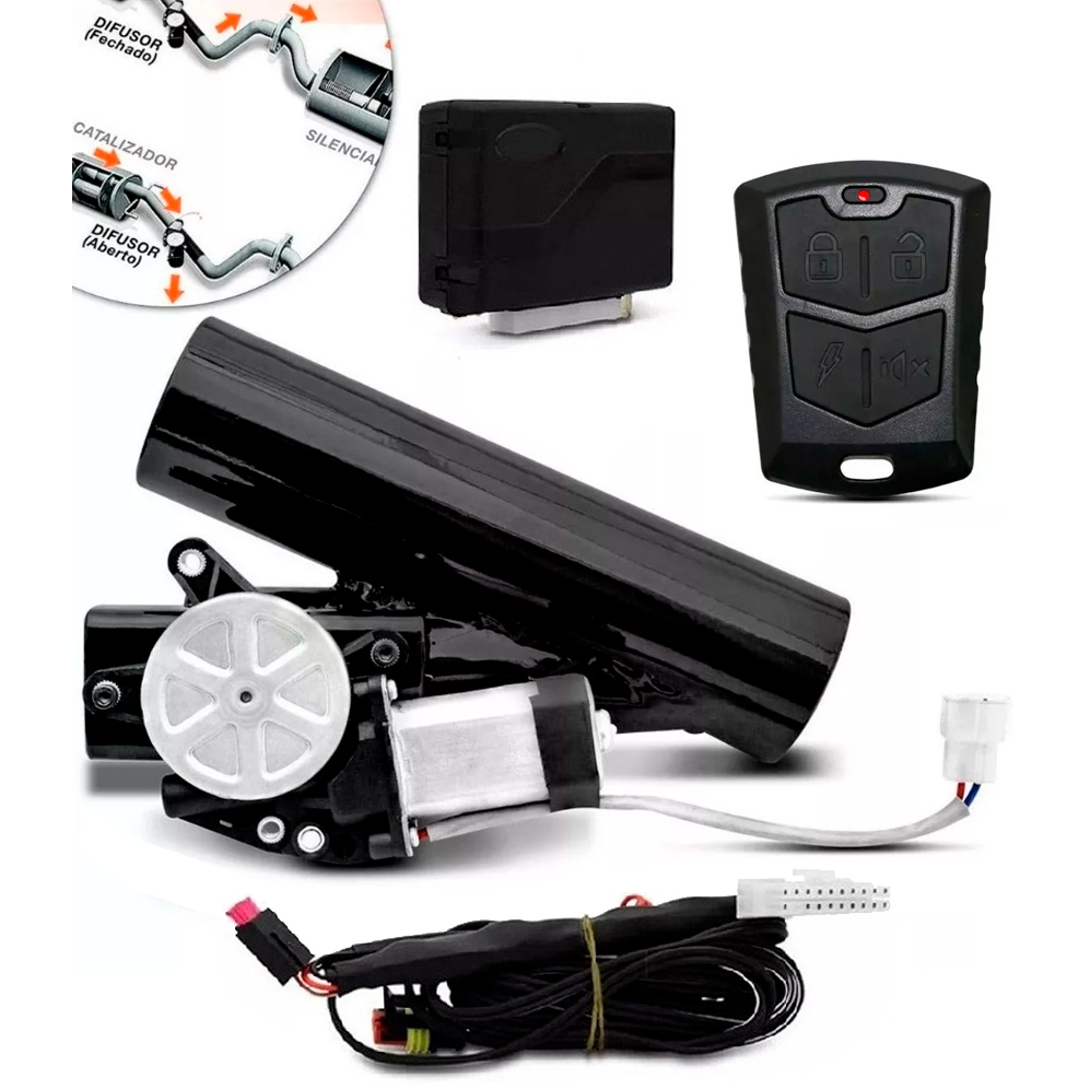 Escape Difusor Carro Automotivo Eletrônico Universal Ronco Esportivo Controle Escape Difusor Carro Automotivo Eletrônico Universal Ronco Esportivo Controle
