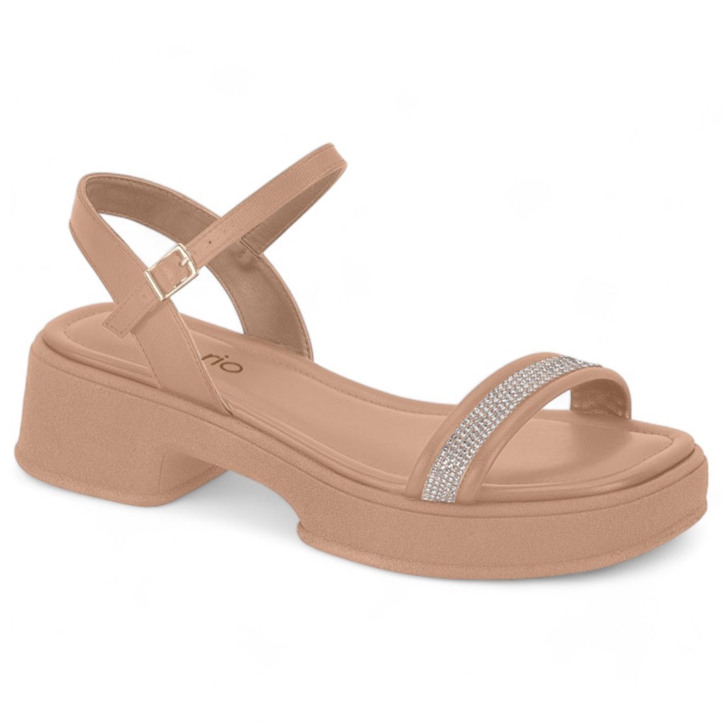 Sandalia Beira Rio Conforto Feminina Casual Tiras Brilho Original Sandalia Beira Rio Conforto Feminina Casual Tiras Brilho Original