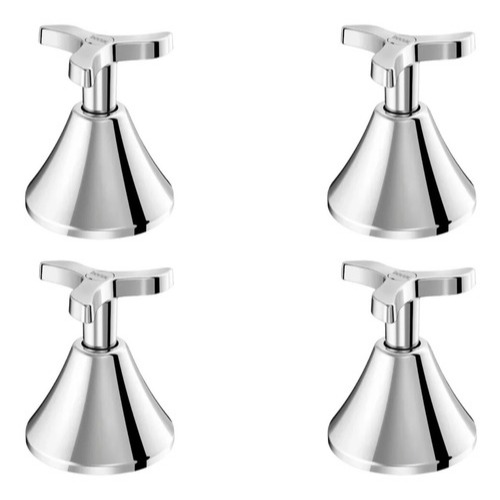 Kit 4 Acabamentos Docol Pertutti p/ Docol Base 1/2″ 3/4″ e 1″ Cromado Kit 4 Acabamentos Docol Pertutti p/ Docol Base 1/2″ 3/4″ e 1″ Cromado