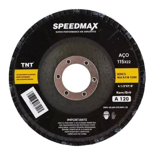 Kit C/20pçs Disco Flap 4.1/2 Grão 40-60-80-120 P/ Ferro ou Madeira Kit C/20pçs Disco Flap 4.1/2 Grão 40-60-80-120 P/ Ferro ou Madeira