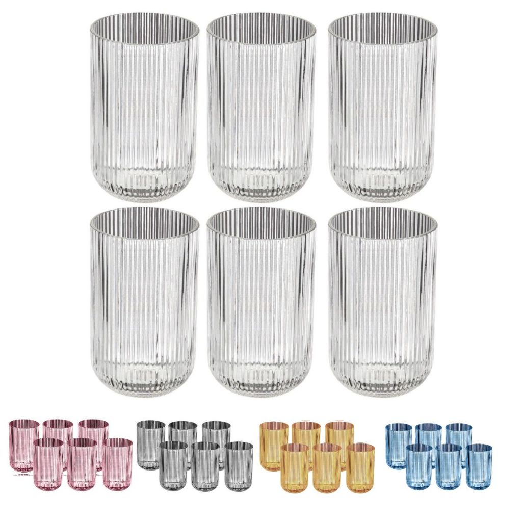 Conjunto Copos Canelado 450ml Copo de Vidro Cozinha Enxoval Casa Copos Chique Canelada Vidro Conjunto Copos Canelado 450ml Copo de Vidro Cozinha Enxoval Casa Copos Chique Canelada Vidro