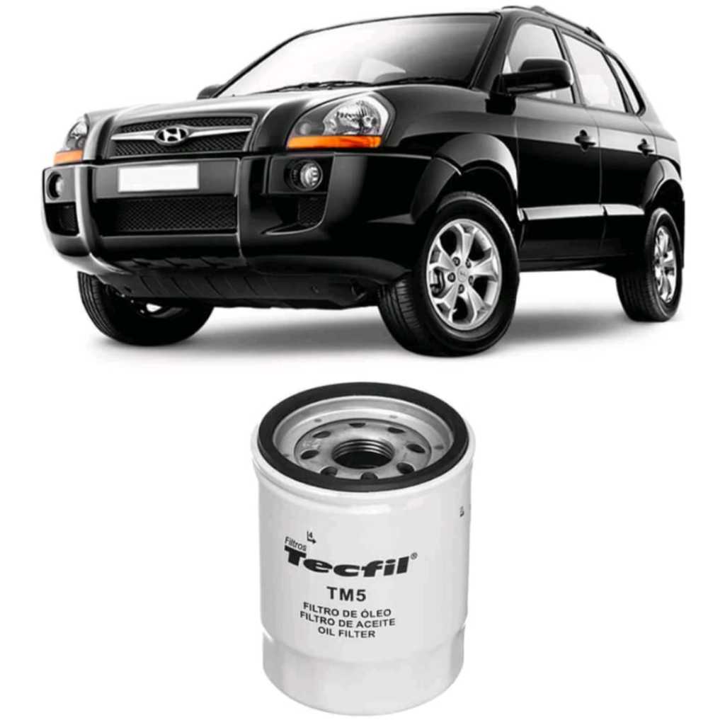Filtro Óleo Hyundai Tucson 2.0 2.7 2005 a 2017 Tecfil TM5 Filtro Óleo Hyundai Tucson 2.0 2.7 2005 a 2017 Tecfil TM5