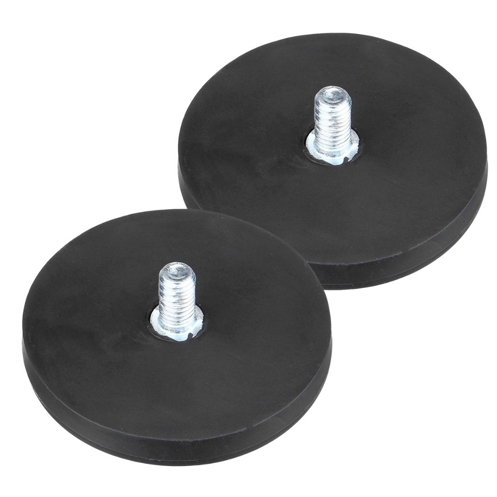 Fixador Magnético Ímã Neodímio 88mm Emborrachado 42kg Fixador Magnético Ímã Neodímio 88mm Emborrachado 42kg