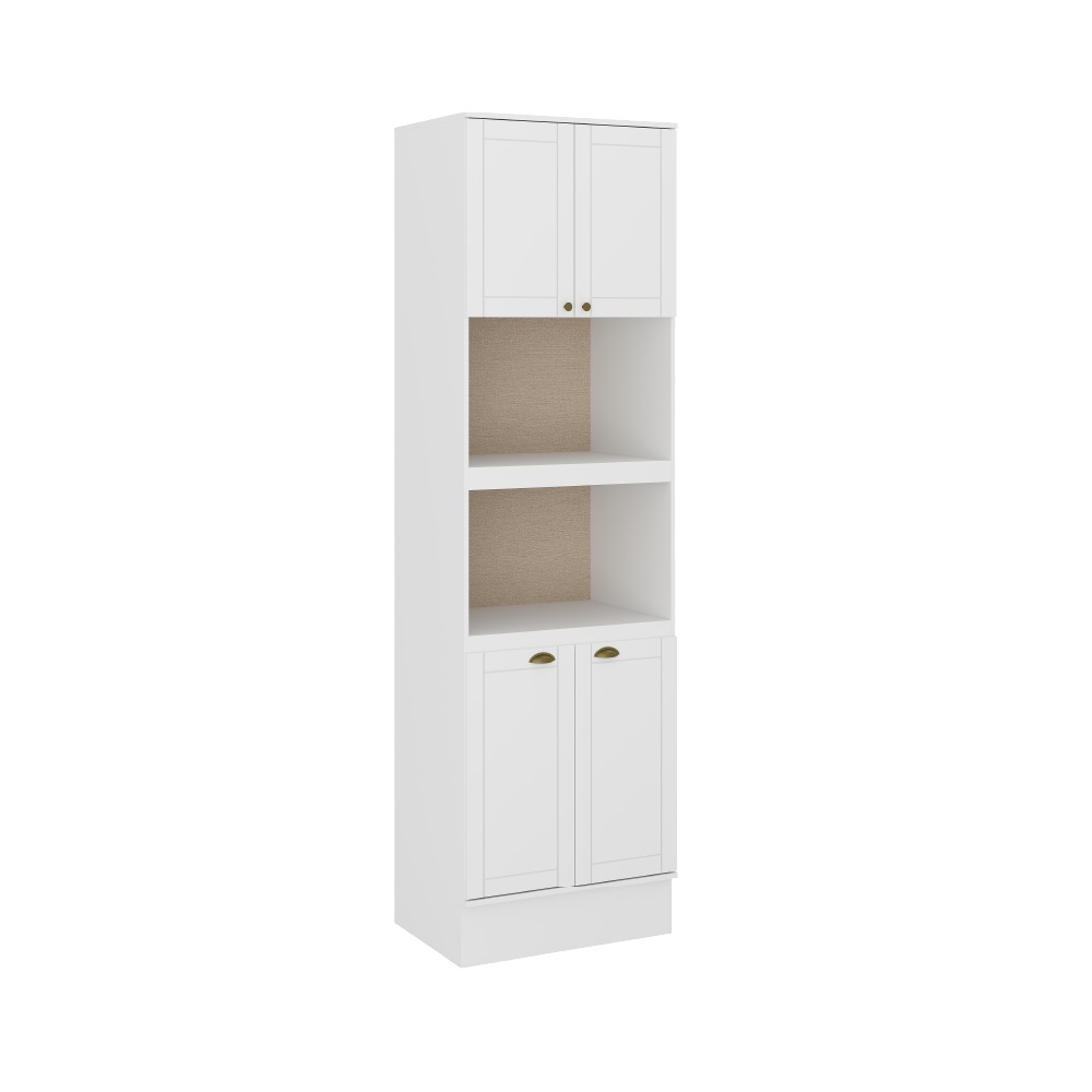 Torre Quente 2 Fornos Milla Branco MDF 70cm Carraro Torre Quente 2 Fornos Milla Branco MDF 70cm Carraro
