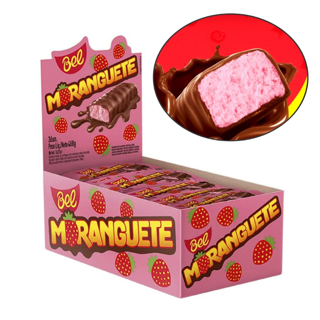 Chocolate Moranguete 468g C/36 Unidades 13g Bel Chocolate Moranguete 468g C/36 Unidades 13g Bel