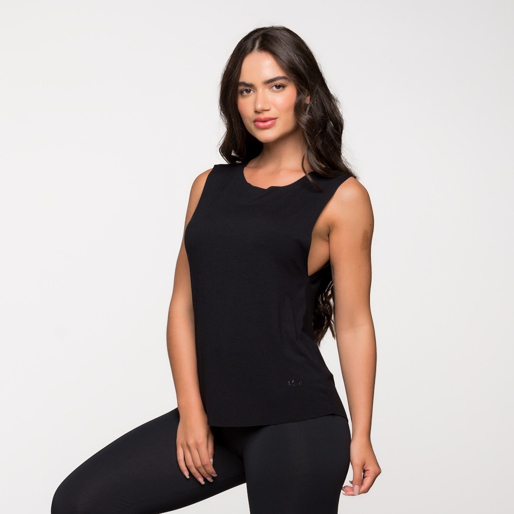 Regata Fitness Feminina Academia Viscolycra Basica Lisa Fitness Treino Corrida
