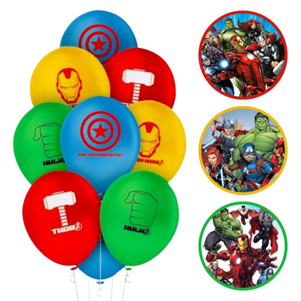 25~125 Balão Vingadores Avengers Redondo 9 Pol. Regina 25~125 Balão Vingadores Avengers Redondo 9 Pol. Regina