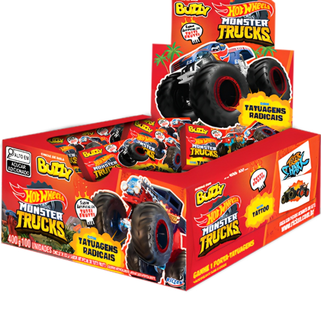 Chiclete Hot Wheels Tutti Frutti C/90 Buzzy Chiclete Hot Wheels Tutti Frutti C/90 Buzzy