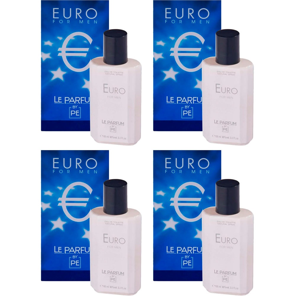 Kit Com 4 Perfumes Euro Le Parfum 100ml Paris Elysees Kit Com 4 Perfumes Euro Le Parfum 100ml Paris Elysees