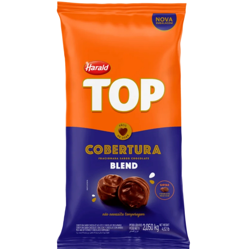 Gotas De Chocolate Cobertura Top Blend 2,05kg Harald Gotas De Chocolate Cobertura Top Blend 2,05kg Harald