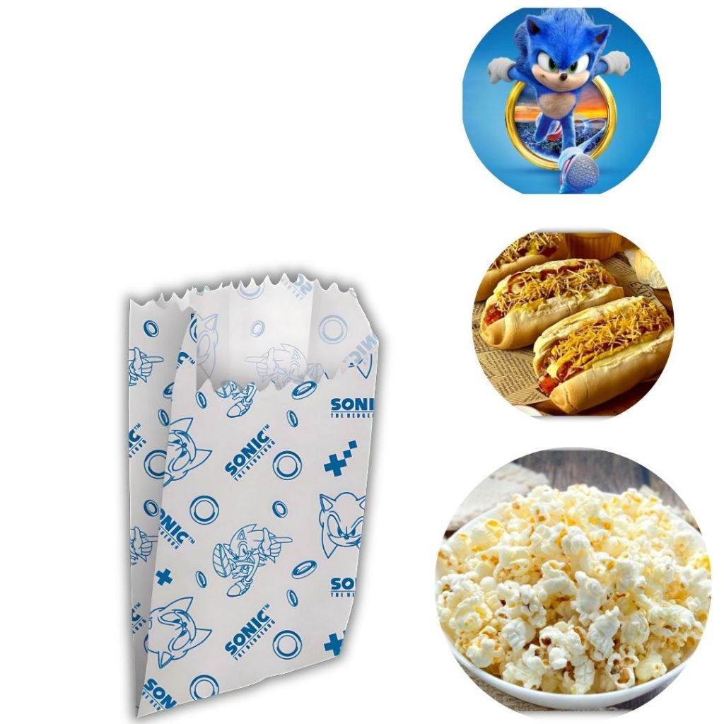 50 ~250 SACO DE PIPOCA HOT DOG SONIC  Regina