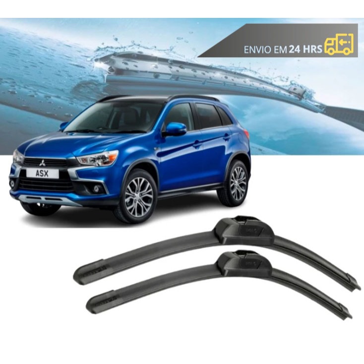 Par Palheta Limpador Parabrisa Mitsubishi Asx 2011 até 2019 Par Palheta Limpador Parabrisa Mitsubishi Asx 2011 até 2019