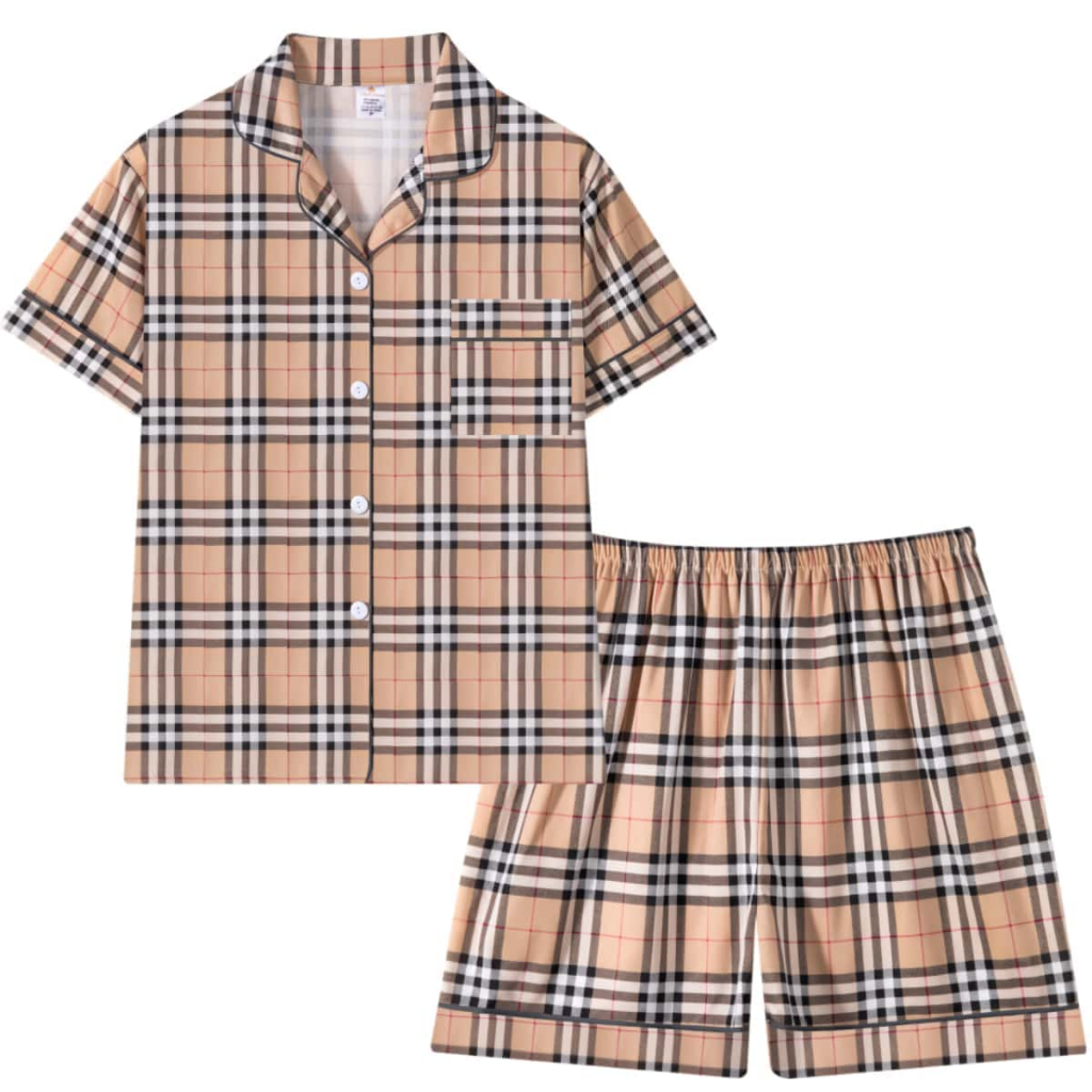Z&D Lingerie Pijama Feminino com Botão Manga Curta com Gola e Short Sy06 Z&D Lingerie Pijama Feminino com Botão Manga Curta com Gola e Short Sy06