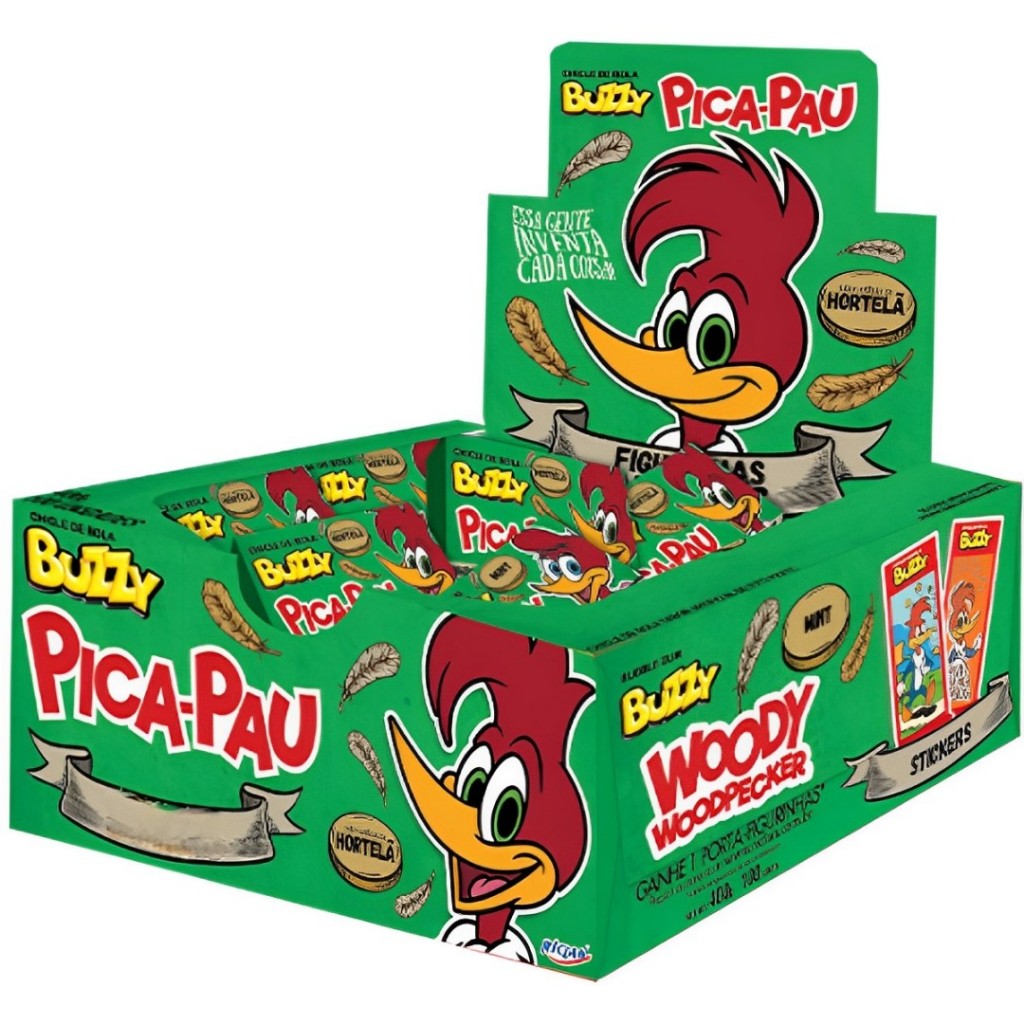 Chiclete Pica-Pau Hortelã C/90 Buzzy Chiclete Pica-Pau Hortelã C/90 Buzzy