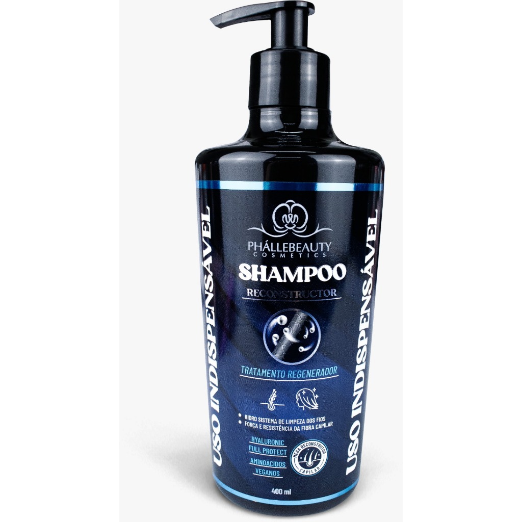 Shampoo Reconstructor Uso Indispensável 400ml PhálleBeauty PH0624 Shampoo Reconstructor Uso Indispensável 400ml PhálleBeauty PH0624