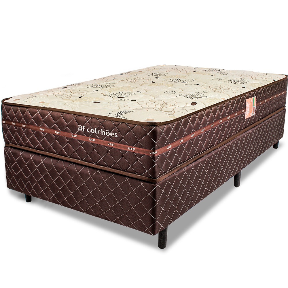 Cama Box com Colchão Solteiro Ortopédico D33 88x188cm Bf Colchões Cama Box com Colchão Solteiro Ortopédico D33 88x188cm Bf Colchões