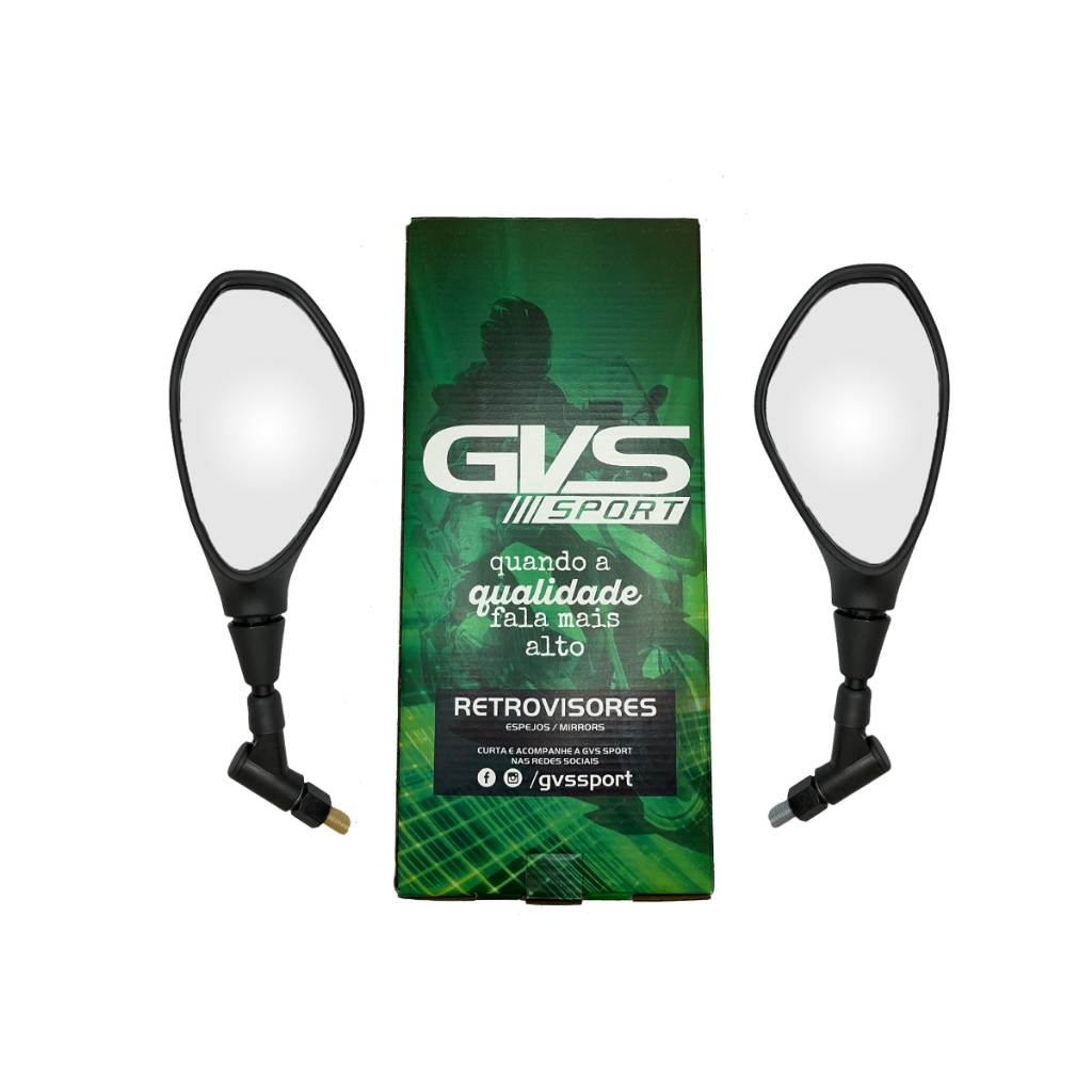 Retrovisor F800 Giro 360 Gvs Rosca Yamaha Original Lente Plana Retrovisor F800 Giro 360 Gvs Rosca Yamaha Original Lente Plana