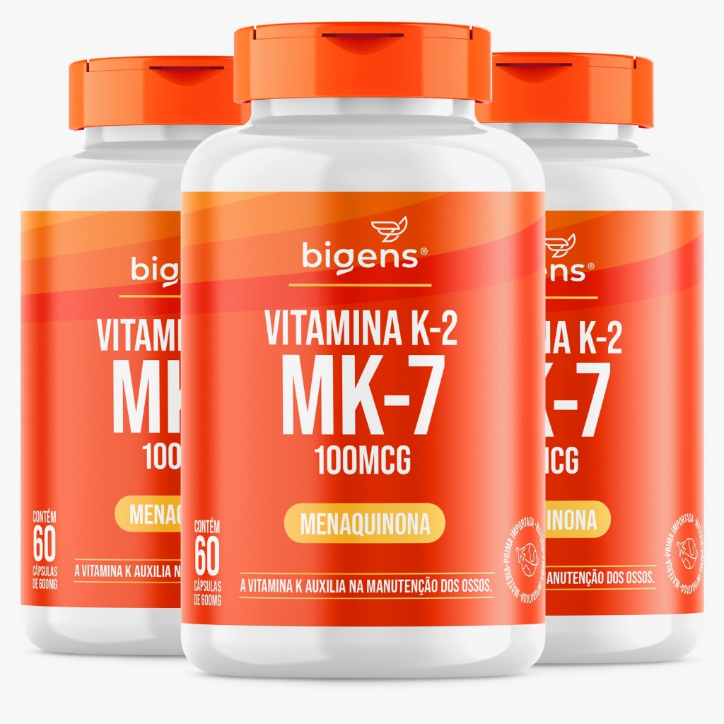 BIGENS KIT 3X VITAMINA K2 MK-7, 60 CÁPSULAS, 100MCG, MK7 BIOGENS BIGENS KIT 3X VITAMINA K2 MK-7, 60 CÁPSULAS, 100MCG, MK7 BIOGENS