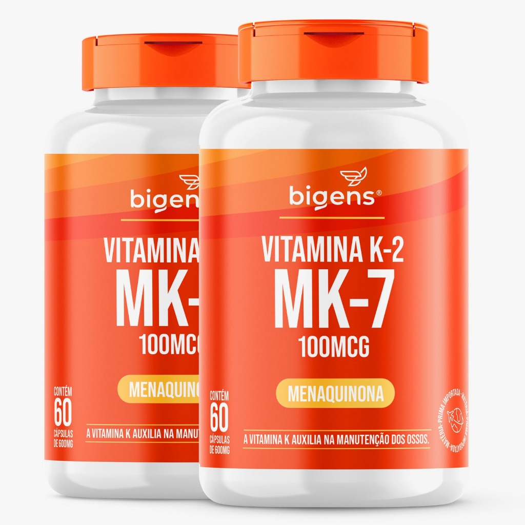 BIGENS KIT 2X VITAMINA K2 MK-7, 60 CÁPSULAS, 100MCG, MK7 BIOGENS BIGENS KIT 2X VITAMINA K2 MK-7, 60 CÁPSULAS, 100MCG, MK7 BIOGENS