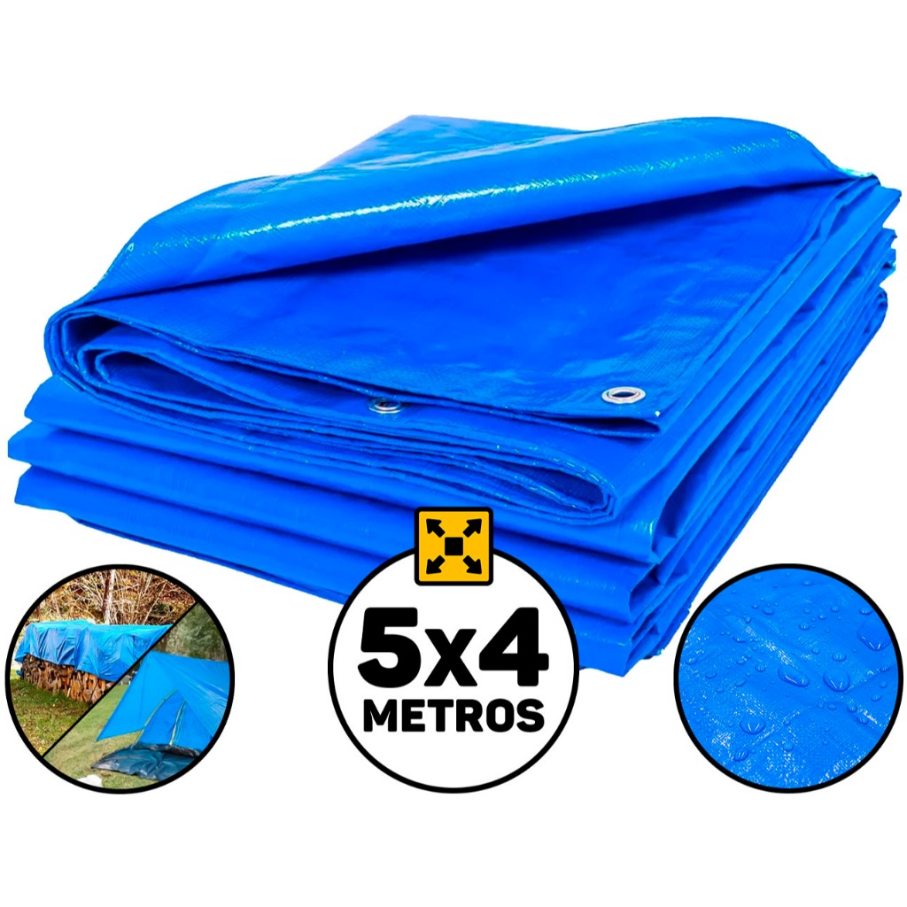 Lona Plástica 100 Micras 5×4 Metros De Proteção Impermeável Cobertura Barraca Piscina Camping Pesca Multiuso Lona Plástica 100 Micras 5×4 Metros De Proteção Impermeável Cobertura Barraca Piscina Camping Pesca Multiuso