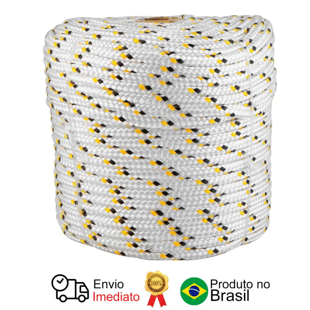 Corda Multifilamento Trançada 10mm x 110m Branca Vonder Corda Multifilamento Trançada 10mm x 110m Branca Vonder