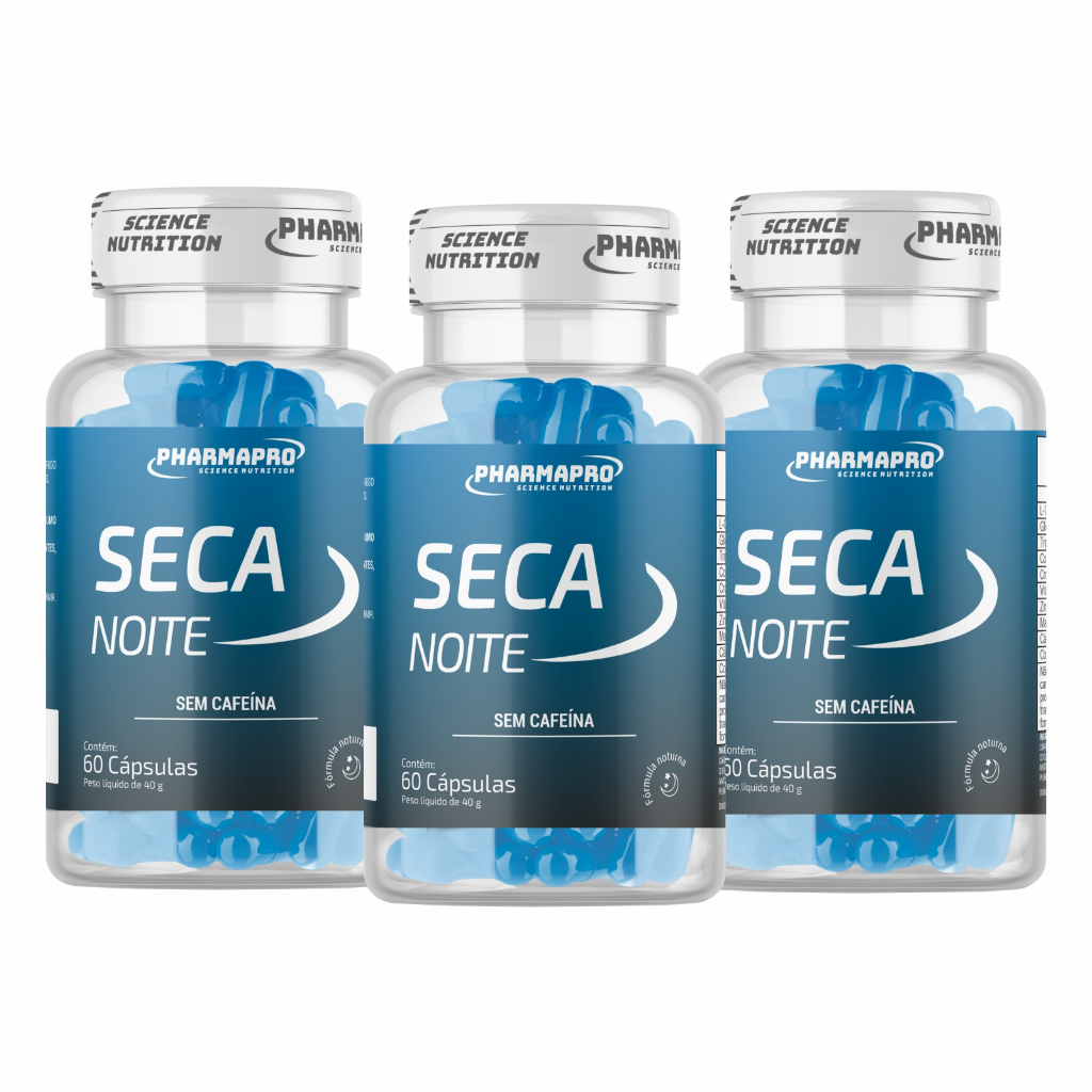 Kit 3x Seca Noite, 180 Cápsulas – Termogenico Sem Cafeina (L carnitina, Cromo, Cartamo, Colina) Kit 3x Seca Noite, 180 Cápsulas – Termogenico Sem Cafeina (L carnitina, Cromo, Cartamo, Colina)