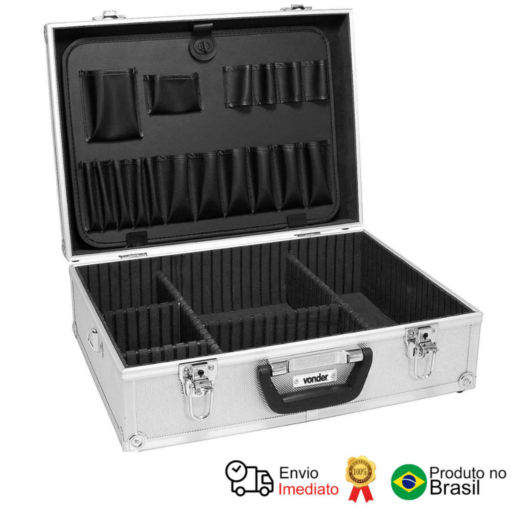 Maleta Ferramentas 455x330x152 Prata Mfv 455 Vonder Maleta Ferramentas 455x330x152 Prata Mfv 455 Vonder