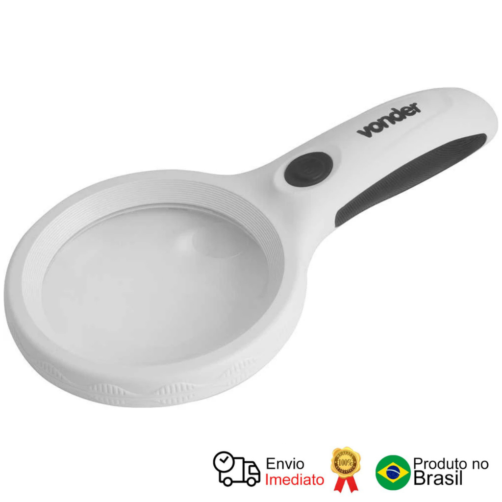 Lupa Manual Com Led Vonder
