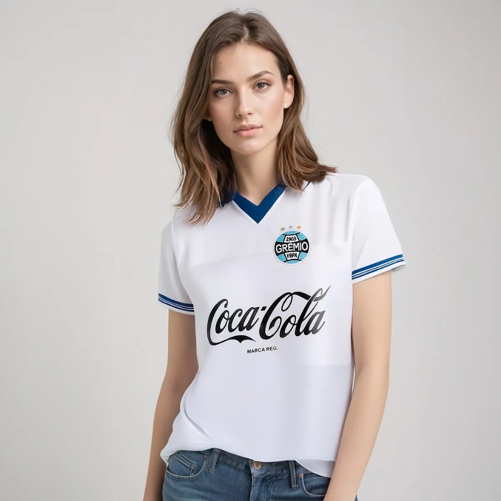 Camisa Grêmio Retrô 1989 Feminina Oficial Camisa Grêmio Retrô 1989 Feminina Oficial