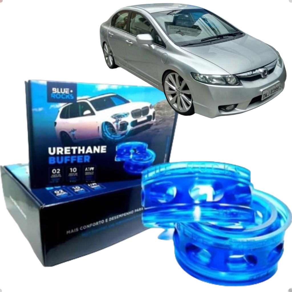 Urethane Buffer Honda Civic New Civic diant /tras. Calço Mola Evita Final Curso Suspensão Bluerocks Urethane Buffer Honda Civic New Civic diant /tras. Calço Mola Evita Final Curso Suspensão Bluerocks