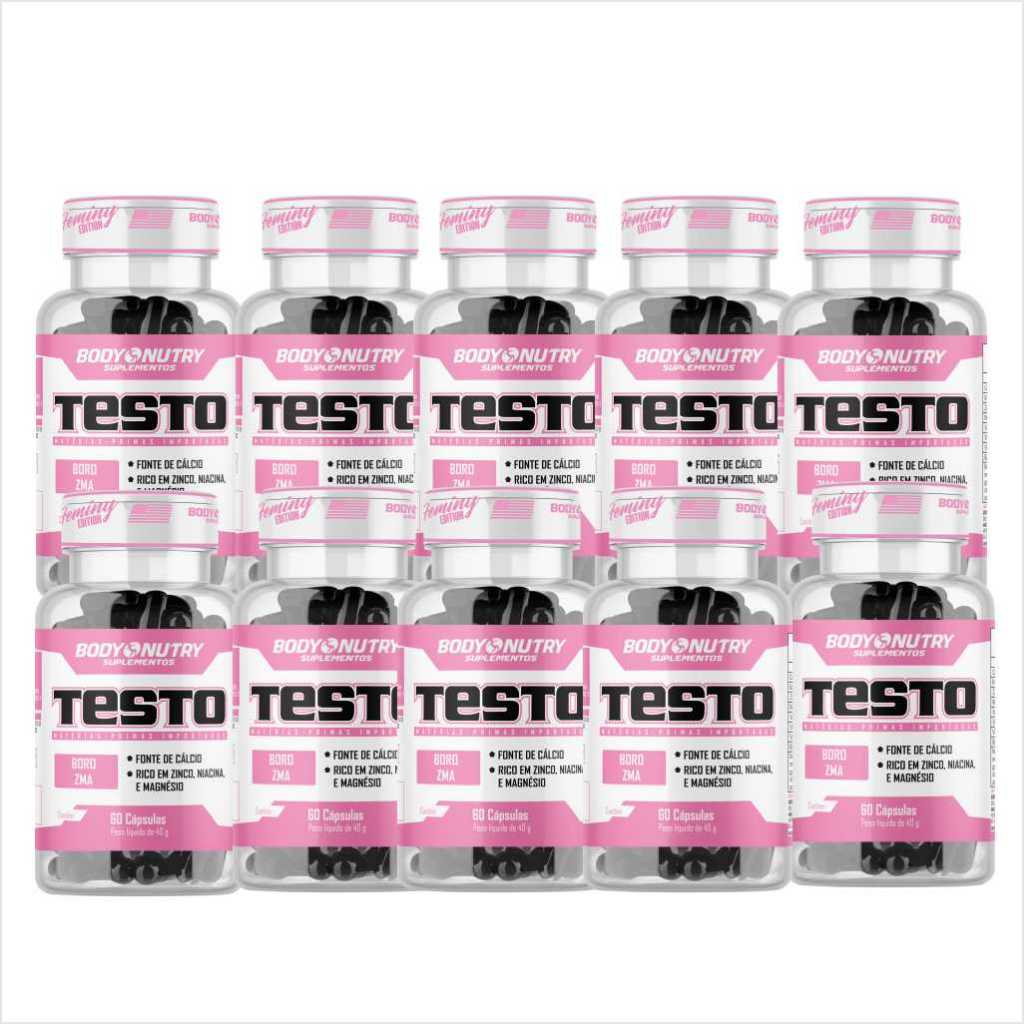 10x Testo Feminy – 600 Cápsulas – Body Nutry (ZMA + Boro + Acído Malico) 10x Testo Feminy – 600 Cápsulas – Body Nutry (ZMA + Boro + Acído Malico)