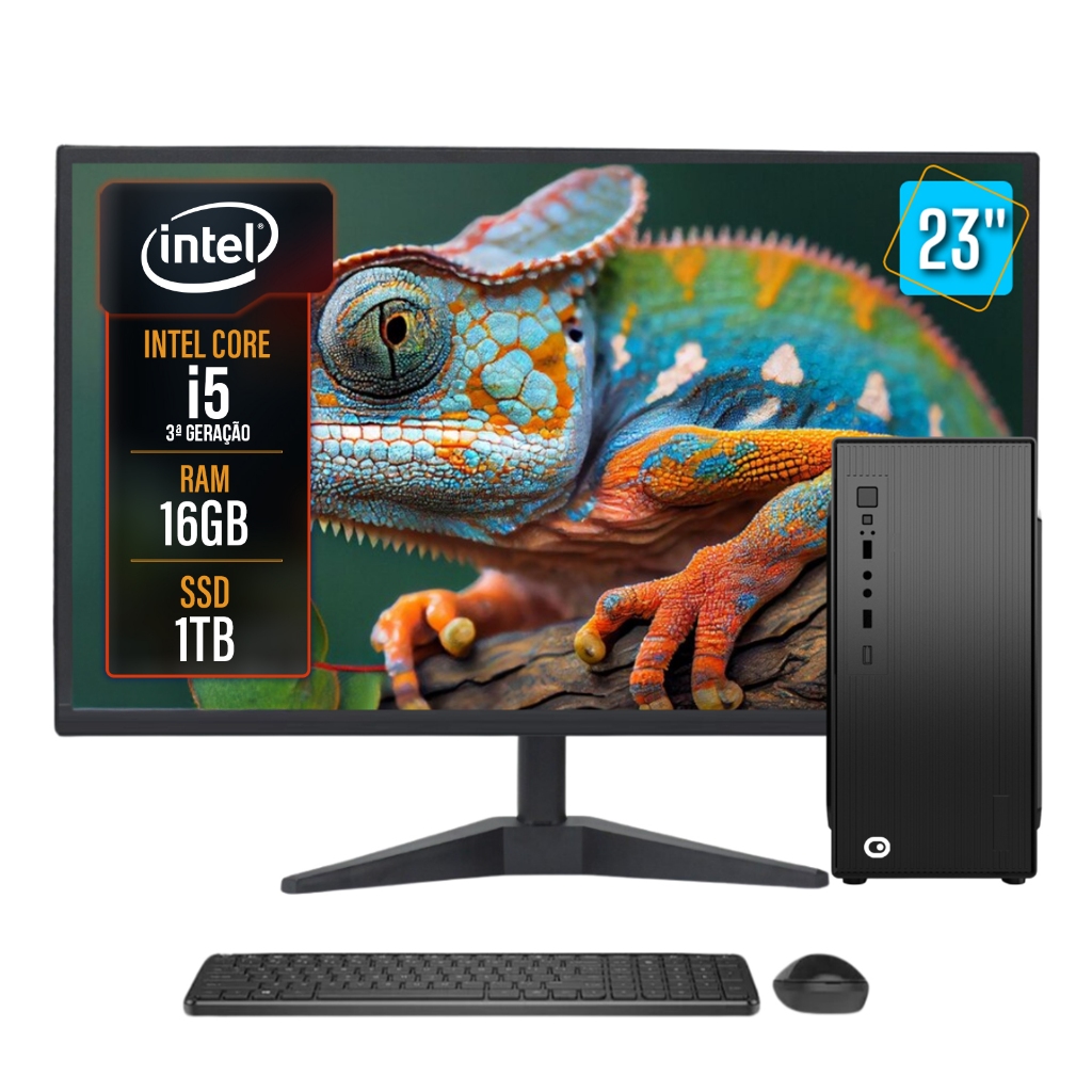 Computador Completo 2Eletro Speed Intel Core i5, 16GB RAM, SSD 1TB, Bivolt, M23″ – CD2E-0133SP Computador Completo 2Eletro Speed Intel Core i5, 16GB RAM, SSD 1TB, Bivolt, M23″ – CD2E-0133SP