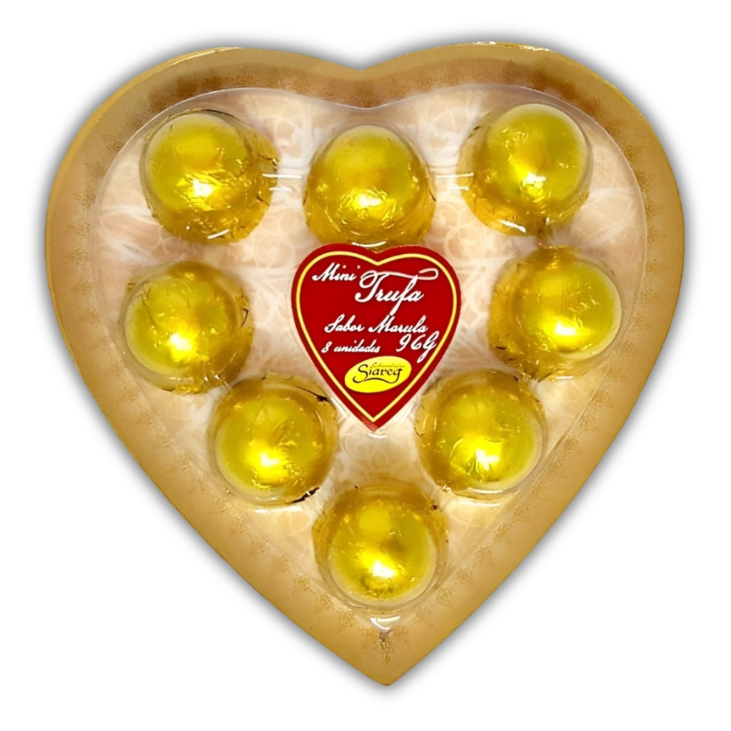 Mini Trufa Sabor Marula Blister Coração C/8 Unidades 96g Chocolates Siareg Mini Trufa Sabor Marula Blister Coração C/8 Unidades 96g Chocolates Siareg