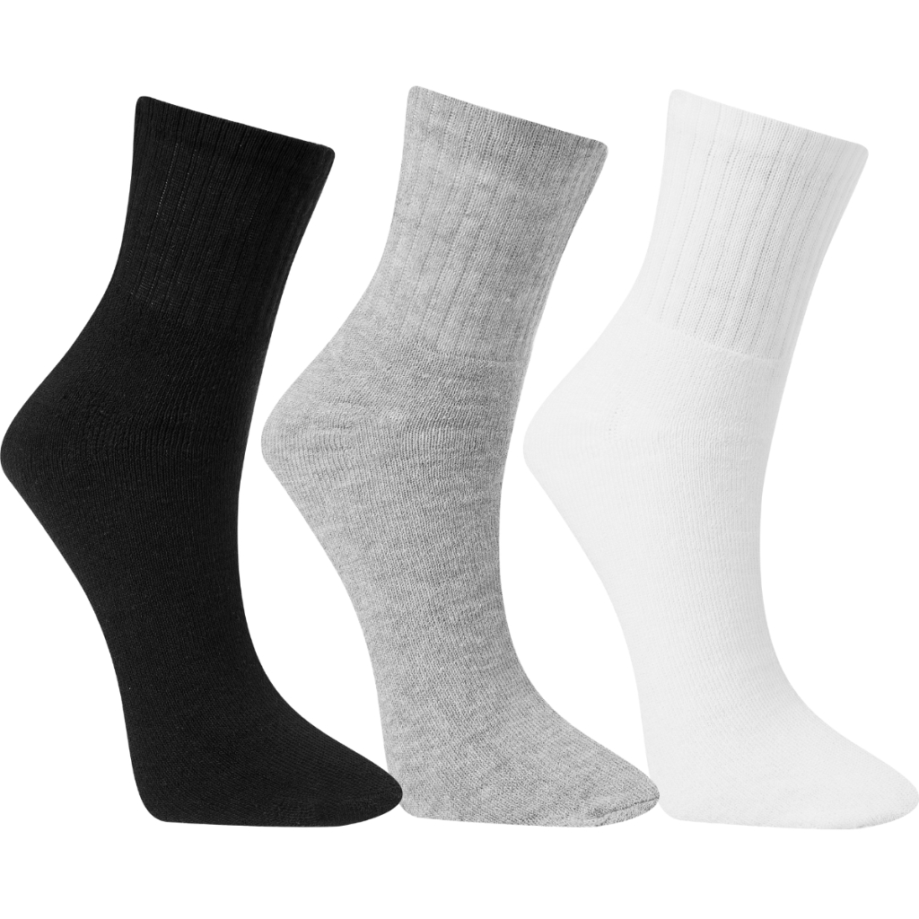 Kit 3 Pares Meia Plus Size Algodão Casual Tamanhos Maiores Cano Longo Grande Especial 45 ao 50 Kit 3 Pares Meia Plus Size Algodão Casual Tamanhos Maiores Cano Longo Grande Especial 45 ao 50