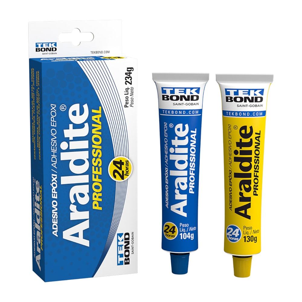 Kit 6 Caixas de Adesivo Araldite Profissional 23g Tekbond Kit 6 Caixas de Adesivo Araldite Profissional 23g Tekbond