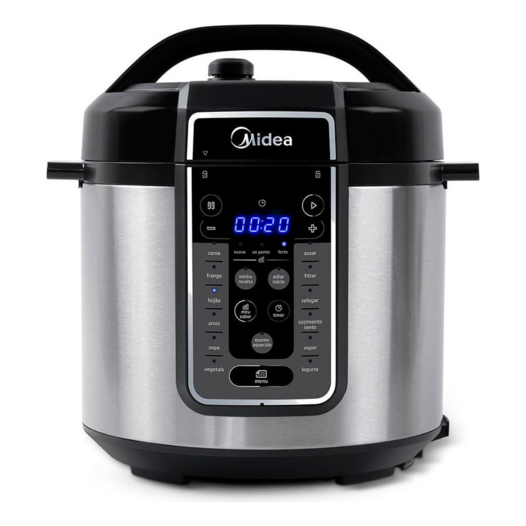 Panela De Pressão Elétrica Midea 6L 1000w Mastersteam Inox Panela De Pressão Elétrica Midea 6L 1000w Mastersteam Inox