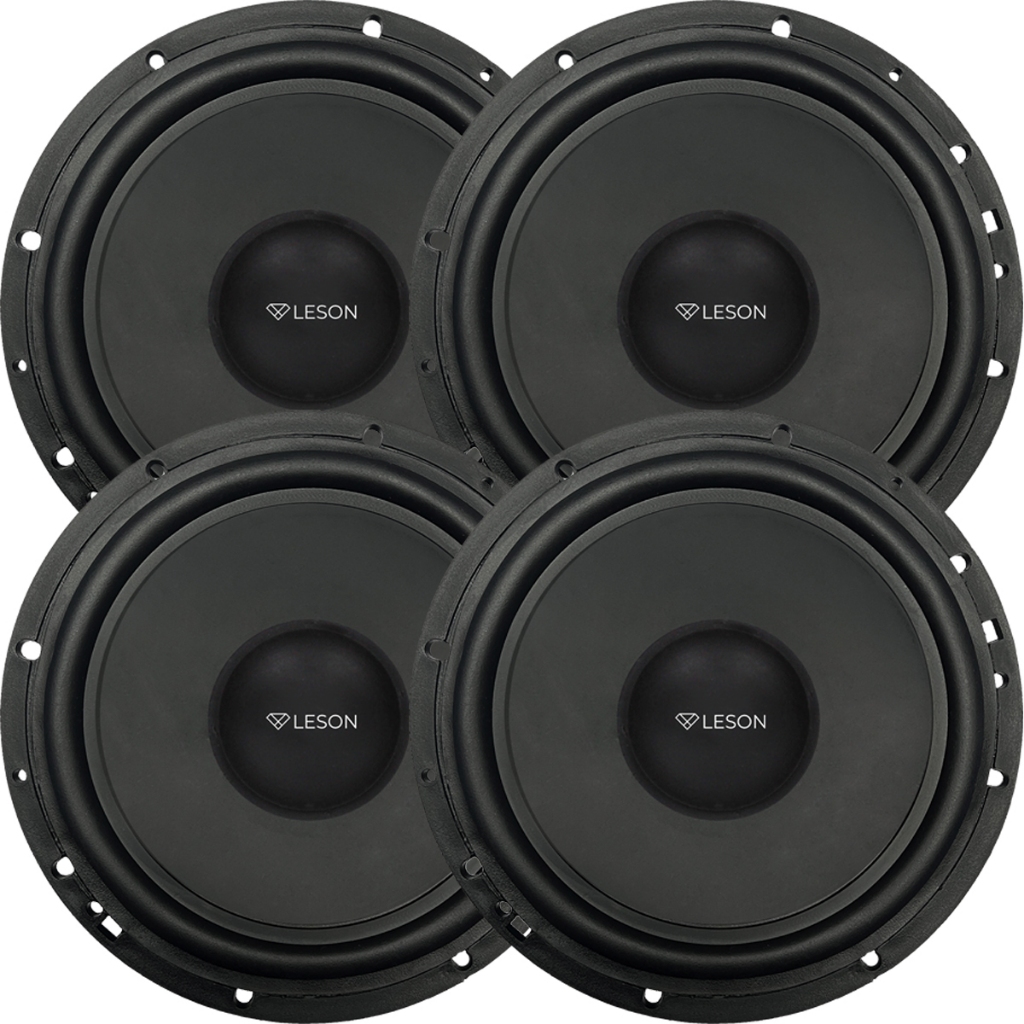 Kit 4 Auto Falantes 6 Polegadas Mid Bass 100w 4 Ohms Leson Onix Corsa Astra Siena Cronos Fox HB20 Up Kit 4 Auto Falantes 6 Polegadas Mid Bass 100w 4 Ohms Leson Onix Corsa Astra Siena Cronos Fox HB20 Up
