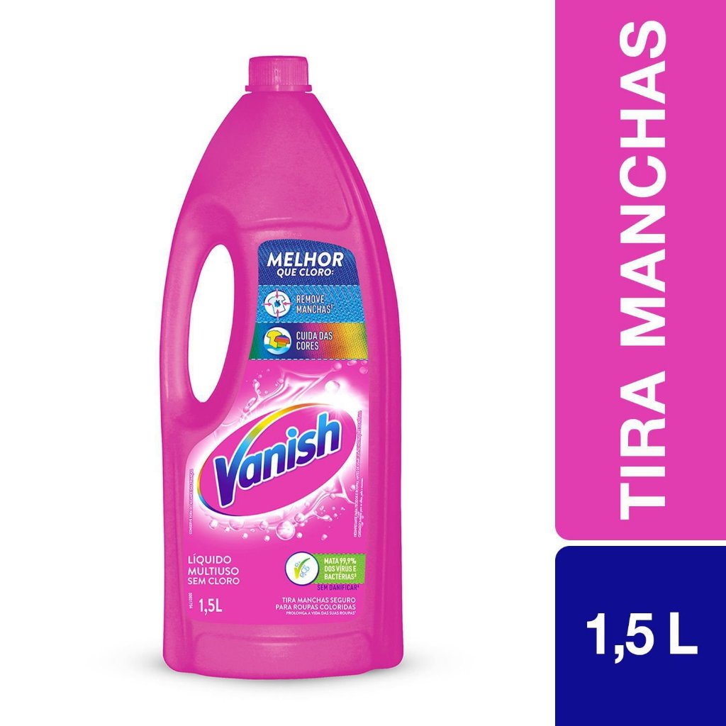 Tira Manchas Vanish Líquido Multiuso para roupas coloridas 1,5L Tira Manchas Vanish Líquido Multiuso para roupas coloridas 1,5L