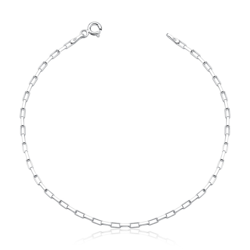 Pulseira Masculina de Prata 925 Veneziana Longa 1.8mm Pulseira Masculina de Prata 925 Veneziana Longa 1.8mm