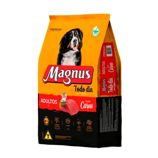 Ração Magnus Todo Dia Cães Adultos Carne 15kg Ração Magnus Todo Dia Cães Adultos Carne 15kg