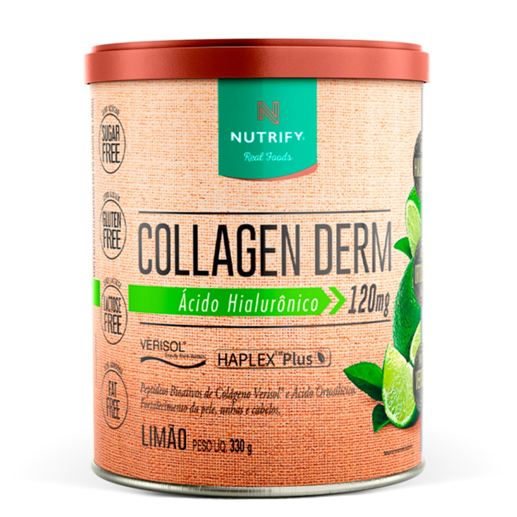 Nutrify Collagen Derm Colágeno Hidrolisado com Ácido Hialurônico Sem Açúcar – 330g Nutrify Collagen Derm Colágeno Hidrolisado com Ácido Hialurônico Sem Açúcar – 330g
