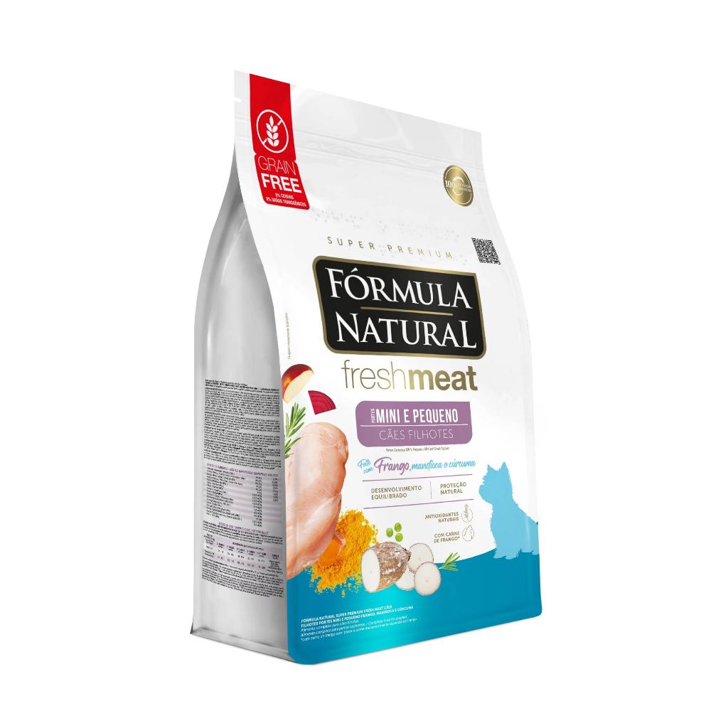 Ração Fórmula Natural Fresh Meat Cães Filhotes Porte Mini e Pequeno 1kg Adimax Ração Fórmula Natural Fresh Meat Cães Filhotes Porte Mini e Pequeno 1kg Adimax