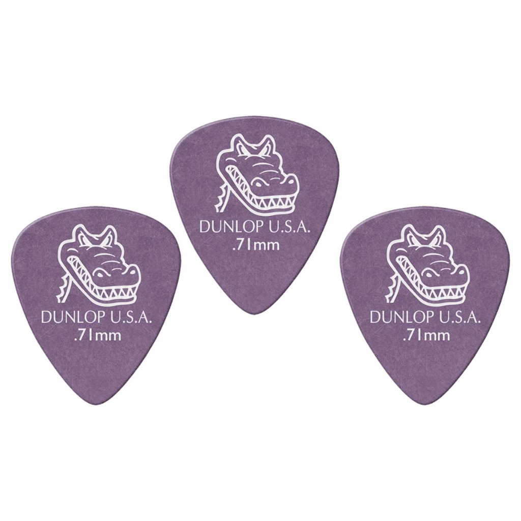 Kit 3 Palhetas Para Guitarra e Violão Gator Grip Dunlop Kit 3 Palhetas Para Guitarra e Violão Gator Grip Dunlop