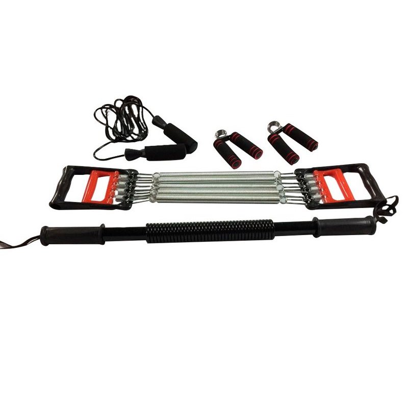 Kit Yoga Pilates Hand Grip Fortalecimento Mãos Punhos Extensor Peitoral Corda de Pular Bastão com Mola – WCT FITNESS