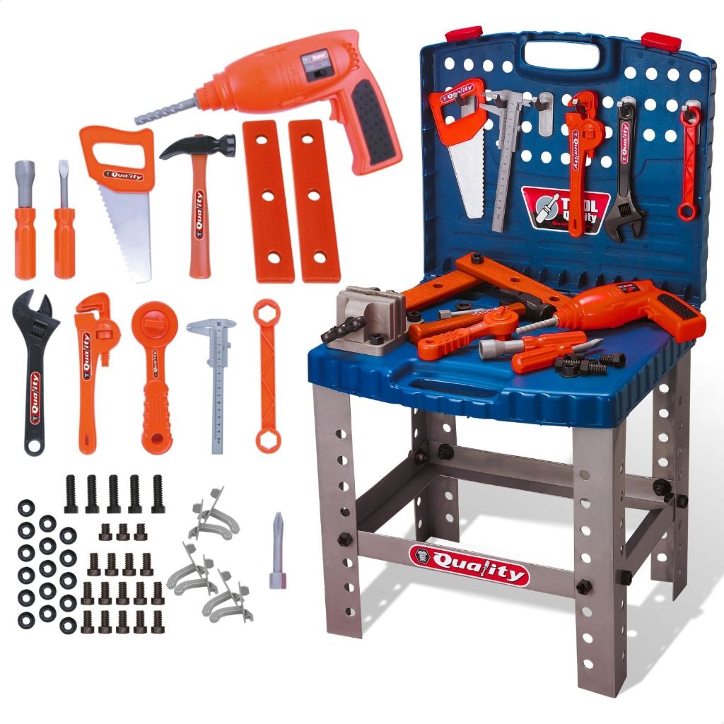 Super Kit Ferramenta com Furadeira Brinquedo Infantil 53 Peças Faz de Conta Super Kit Ferramenta com Furadeira Brinquedo Infantil 53 Peças Faz de Conta