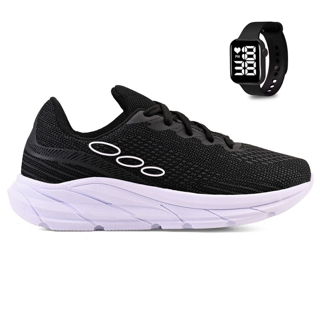 Kit Tenis Esportivo Masculino Feminino Academia Treino Leve + Relogio Digital Kit Tenis Esportivo Masculino Feminino Academia Treino Leve + Relogio Digital