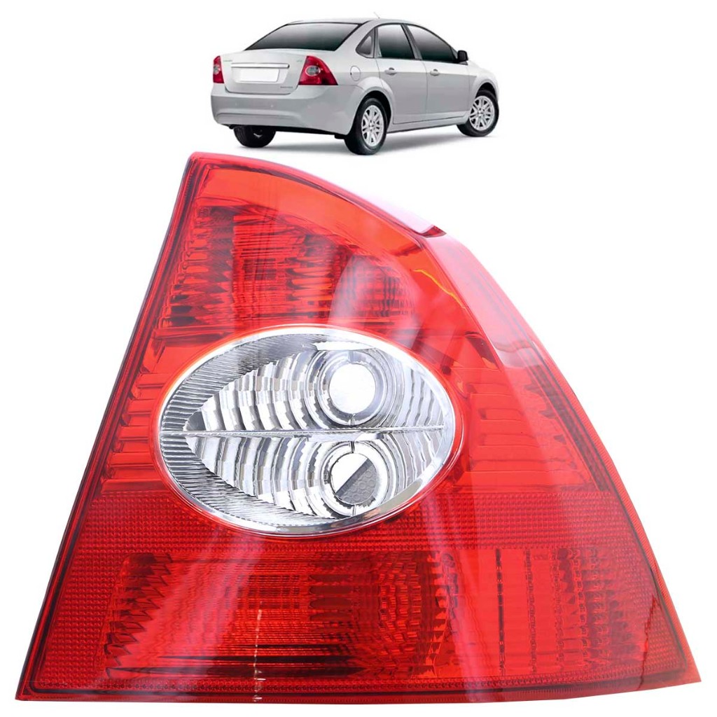 Lanterna Traseira Focus Sedan 2009 2010 2011 Bicolor Lente Lisa Acrilico Lanterna Traseira Focus Sedan 2009 2010 2011 Bicolor Lente Lisa Acrilico