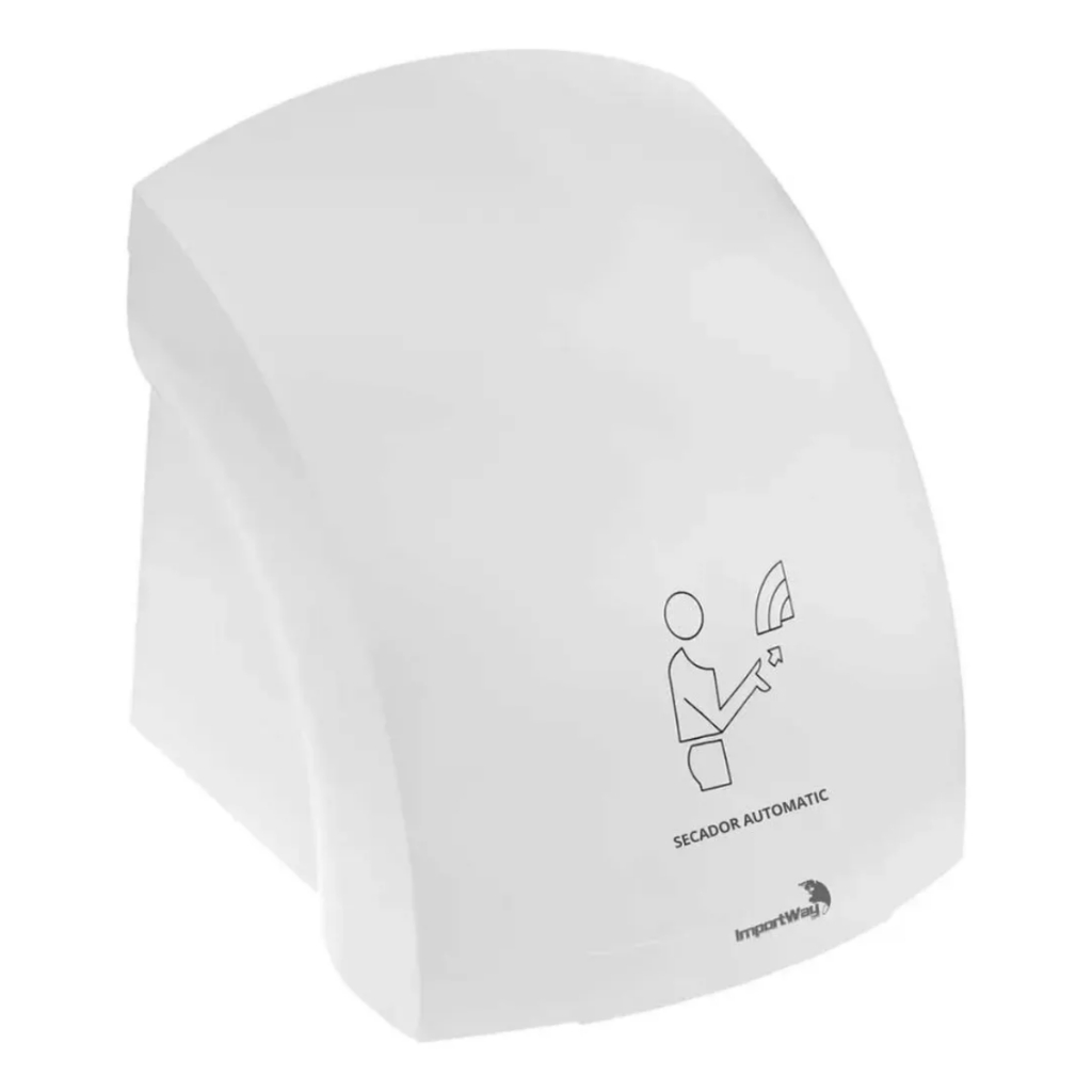 Secador De Mãos Automático Elétrico Com Sensor 12m/s 1500w Cor Branco 110v Secador De Mãos Automático Elétrico Com Sensor 12m/s 1500w Cor Branco 110v